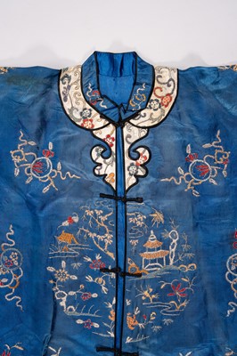 A LOT WITH SIX EMBROIDERED SATIN INFORMAL LADY’S ROBES, REPUBLIC PERIOD