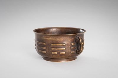 A BRONZE ‘TRIGRAM’ CENSER, QING DYNASTY