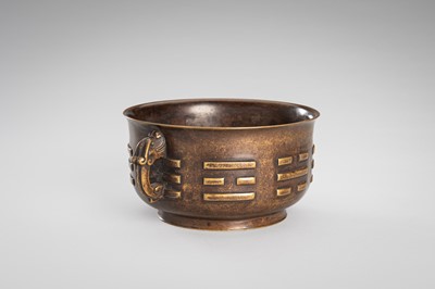 A BRONZE ‘TRIGRAM’ CENSER, QING DYNASTY