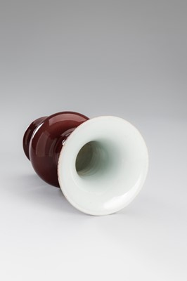 Lot 1200 - A GROUP OF THREE MONOCHROME GLAZED PORCELAIN VASES, LATE QING DYNASTY TO REPUBLIC PERIOD