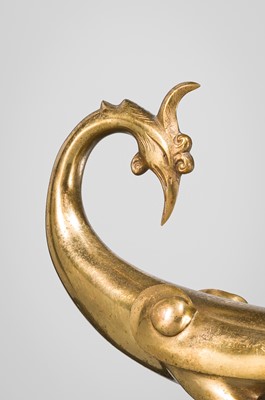 Lot 41 - KOME JIICHI: A GILT-BRONZE FIGURE OF A HO-O BIRD (PHOENIX)