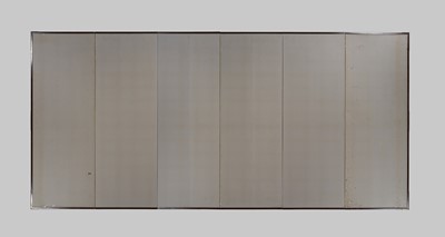 Lot 316 - HATANO ICHIGAKU: A SUPERB PAIR OF SIX-PANEL FOLDING SCREENS DEPICTING A HERD OF DEER