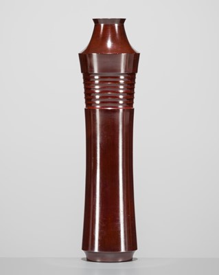 Lot 66 - TSUDA EIJU: A BRONZE FLOWER VASE