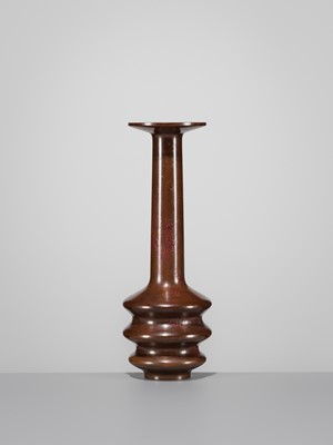 Lot 40 - HARA MASUO: A BRONZE FLOWER VASE