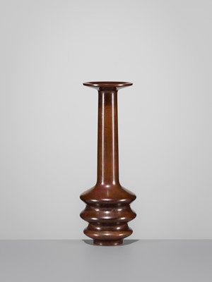 Lot 40 - HARA MASUO: A BRONZE FLOWER VASE