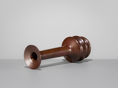 Lot 40 - HARA MASUO: A BRONZE FLOWER VASE