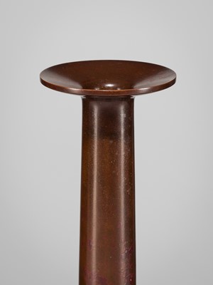 Lot 40 - HARA MASUO: A BRONZE FLOWER VASE