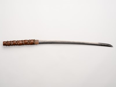 Lot 530 - NAGAMICHI: A WAKIZASHI MOUNTED AS A SHIKOMIZUE (SWORDSTICK)