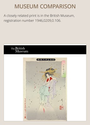 Lot 354 - TSUKIOKA YOSHITOSHI: SPIRIT OF THE KOMACHI CHERRY TREE