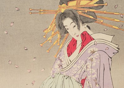 Lot 354 - TSUKIOKA YOSHITOSHI: SPIRIT OF THE KOMACHI CHERRY TREE