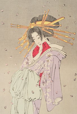 Lot 354 - TSUKIOKA YOSHITOSHI: SPIRIT OF THE KOMACHI CHERRY TREE