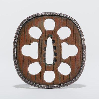 Lot 54 - A SUAKA SUKASHI TSUBA, ATTRIBUTED TO HIRATA HOKOZO, WITH NBTHK HOZON CERTIFICATE
