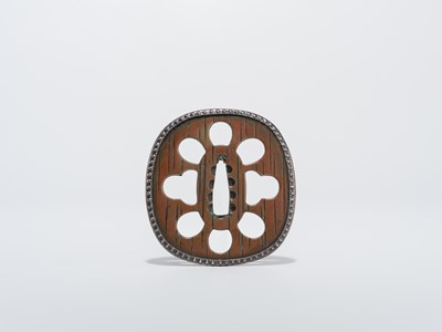 Lot 54 - A SUAKA SUKASHI TSUBA, ATTRIBUTED TO HIRATA HOKOZO, WITH NBTHK HOZON CERTIFICATE
