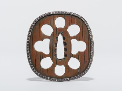 Lot 54 - A SUAKA SUKASHI TSUBA, ATTRIBUTED TO HIRATA HOKOZO, WITH NBTHK HOZON CERTIFICATE