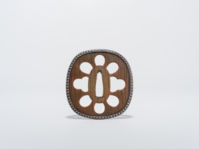 Lot 54 - A SUAKA SUKASHI TSUBA, ATTRIBUTED TO HIRATA HOKOZO, WITH NBTHK HOZON CERTIFICATE