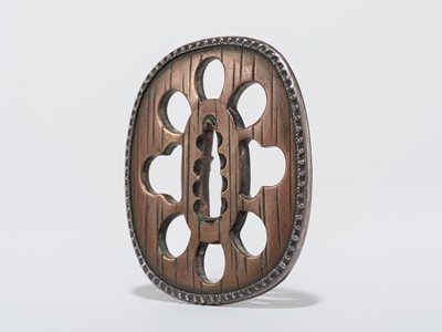 Lot 54 - A SUAKA SUKASHI TSUBA, ATTRIBUTED TO HIRATA HOKOZO, WITH NBTHK HOZON CERTIFICATE