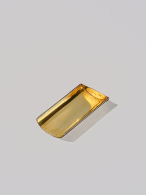 Lot 46 - KANO NATSUO: A SUPERB SHIBUICHI ‘BAMBOO’ CHAKI (TEA SCOOP)