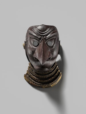 Lot 87 - A SUPERB IRON TENGU SOMEN