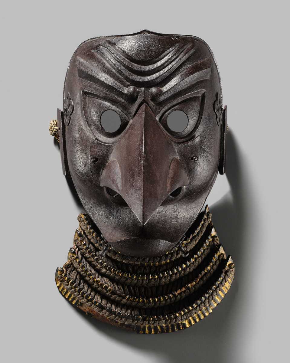 Lot 87 - A SUPERB IRON TENGU SOMEN
