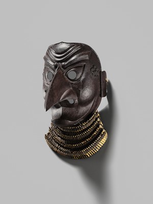 Lot 87 - A SUPERB IRON TENGU SOMEN