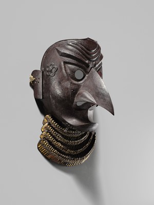 Lot 87 - A SUPERB IRON TENGU SOMEN