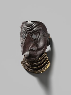 Lot 87 - A SUPERB IRON TENGU SOMEN
