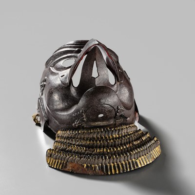 Lot 87 - A SUPERB IRON TENGU SOMEN