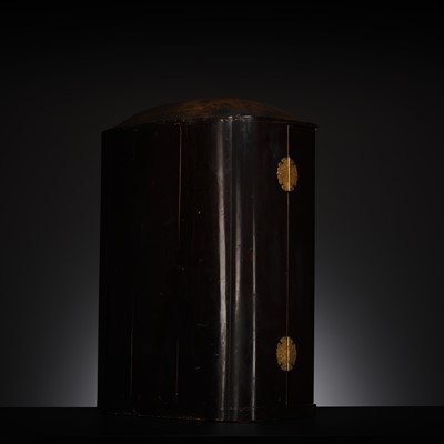 Lot 161 - A LARGE ZUSHI (PORTABLE BUDDHIST SHRINE) CONTAINING A FINE GILT-LACQUERED WOOD FIGURE OF AMIDA NYORAI, 18TH CENTURY