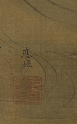 Lot 597 - MARUYAMA OKYO: FALCON ON A GNARLED PINE