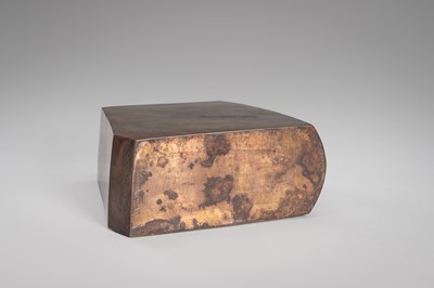 Lot 57 - TAKEUCHI EISUKE: AN ABSTRACT BRONZE VASE