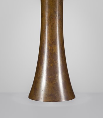 Lot 63 - HARA NAOKI: TALL GU-FORM BRONZE VASE