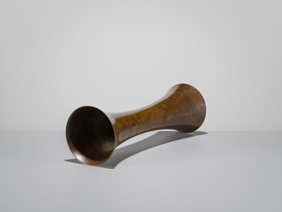 Lot 63 - HARA NAOKI: TALL GU-FORM BRONZE VASE