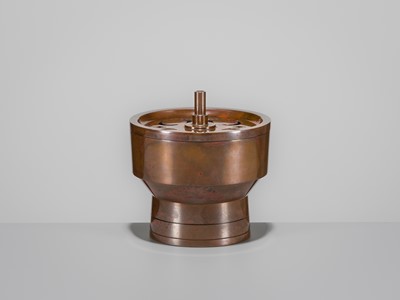 Lot 36 - HASUDA SHUGORO: A FINE BRONZE CENSER