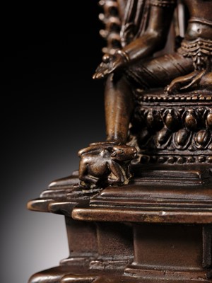 Lot 214 - AN IMPORTANT AND PUBLISHED COPPER ALLOY SHRINE OF SHIVA, ORISSA, 11TH CENTURY