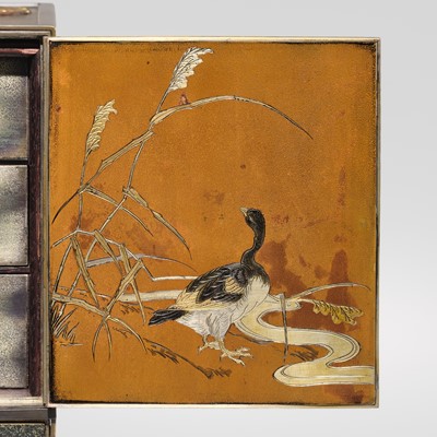 Lot 37 - A SUPERB MIXED METAL KODANSU (SMALL CABINET)