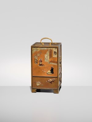 Lot 37 - A SUPERB MIXED METAL KODANSU (SMALL CABINET)