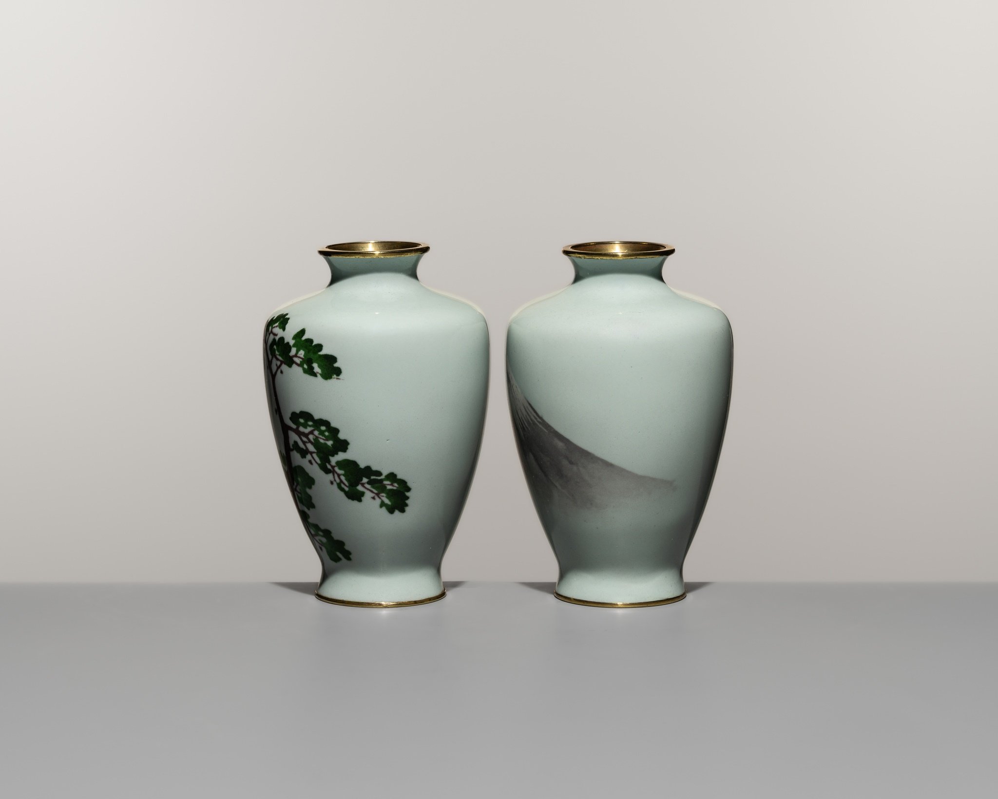 Lot 216 - HAYASHI KIHYOE: A SUPERB PAIR OF SOSUKE