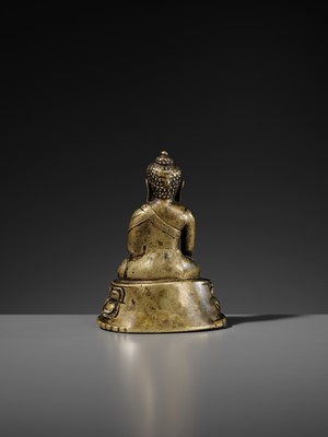 Lot 9 - A COPPER-ALLOY FIGURE OF BUDDHA SHAKYAMUNI, TIBET, 12TH-13TH CENTURY