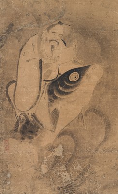 KAIHO YUSHO: KINKO SENNIN RIDING A GIANT CARP