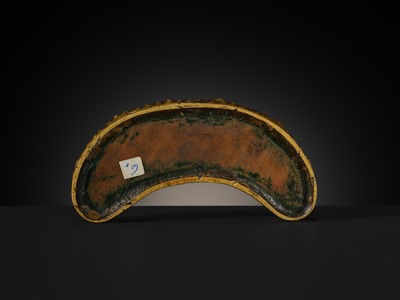 Lot 21 - A FINE AND RARE GILT-BRONZE FIGURE OF PALDEN LHAMO, 18TH-19TH CENTURY