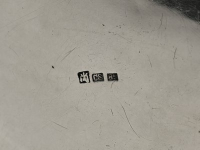 Lot 103 - AN EXPORT SILVER ‘BIRDS AND PRUNUS BLOSSOM’ CIRCULAR BOX AND COVER, CUM SHING, CANTON, CIRCA 1880