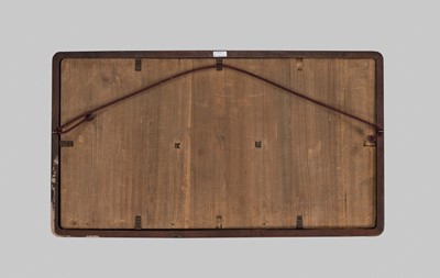Lot 44 - SUZUKI MITSUAKI: A FINE MIXED-METAL PANEL IN THE FORM OF A FAN PAINTING