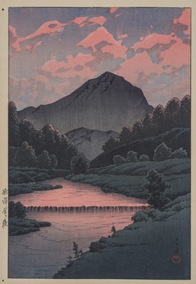 Lot 350 - KAWASE HASUI: MOUNT KAMAGA, HIDA