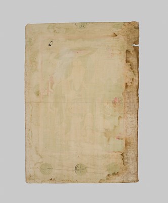 Lot 41 - A RARE THANGKA OF DHARMATALA, ATTENDANT TO THE SIXTEEN GREAT ARHATS, 18TH CENTURY