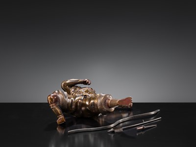 Lot 9 - MIYAO: A BRONZE FIGURE OF AN ARCHER