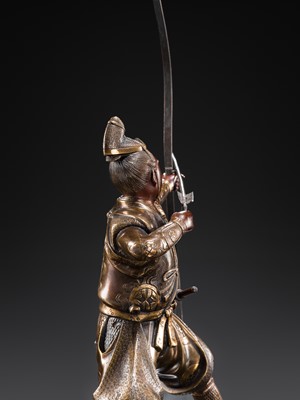 Lot 9 - MIYAO: A BRONZE FIGURE OF AN ARCHER