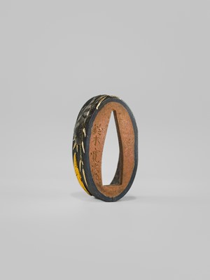 Lot 593 - SUZUKI HIROTSUGU: A SUPERB ISHIGURO SCHOOL ‘AQUATIC LIFE’ MITOKOROMONO SET (KOZUKA, FUCHI, AND KASHIRA)