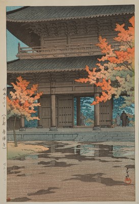 KAWASE HASUI: AFTER DRIZZLING IN AUTUMN, NANZEN-JI TEMPLE IN KYOTO