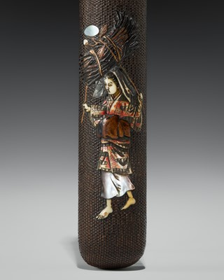 GYOKUMEI: A FINE KISERUZUTSU WITH OHARAME CARRYING FIREWOOD