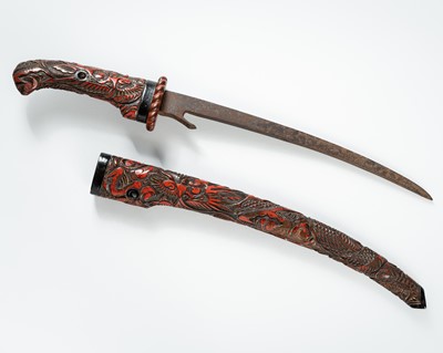 Lot 521 - AN IRON KABUTOWARI (HELMET BREAKER) IN KOSHIRAE
